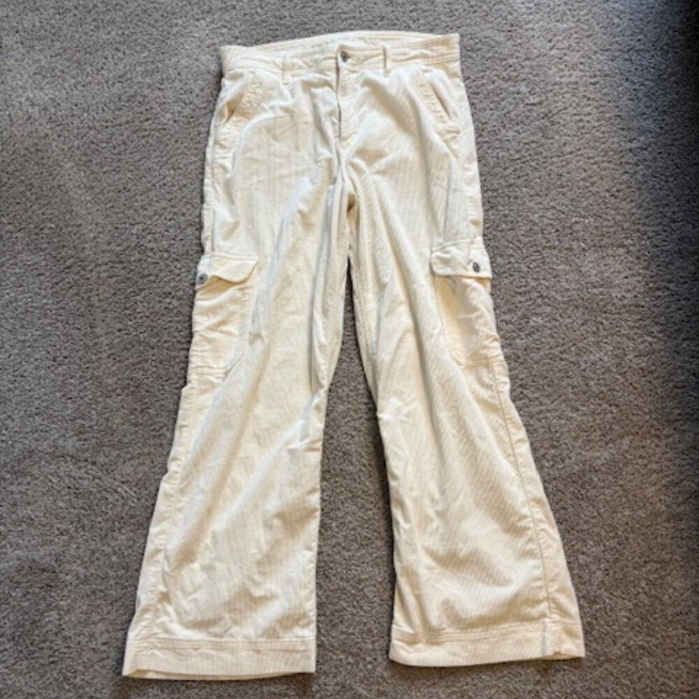 American Eagle Dreamy Drape Corduroy Super High Waisted Baggy Wide Leg Pants 12 - Picture 4 of 8